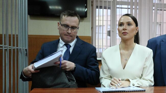 Блогер Валерия Чекалина на заседании в Гагаринском суде в Москве