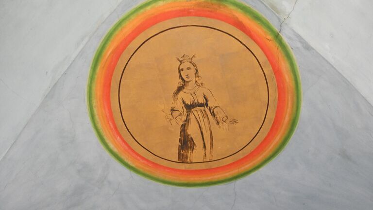 Знак зодиака на своде в Правильной палате Печатного двора в Москве