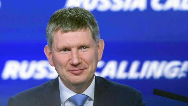 Министр экономического развития РФ Максим Решетников на инвестиционном форуме ВТБ Россия зовет! в Москве. 2 декабря 2025