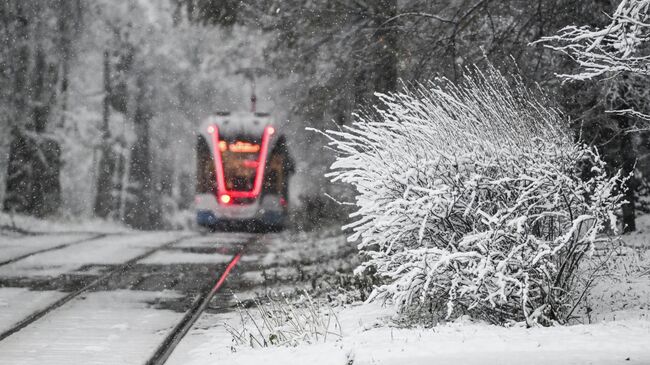 Первый снег в Москве