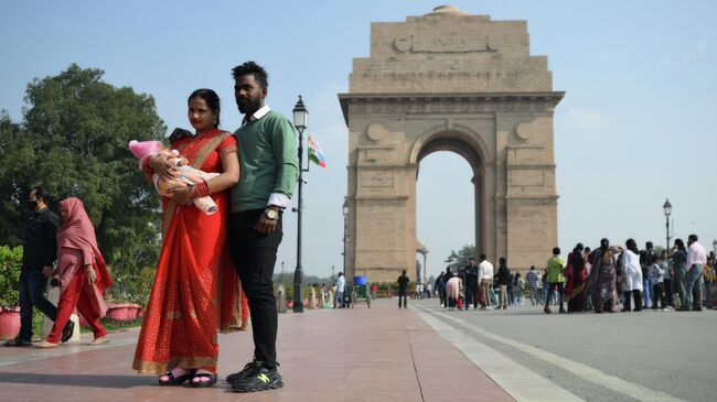 Монумент Ворота Индии в Нью-Дели