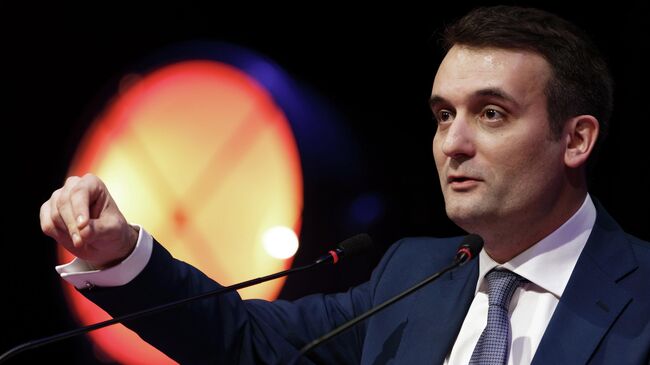 Лидер французской правой партии Патриоты Флориан Филиппо