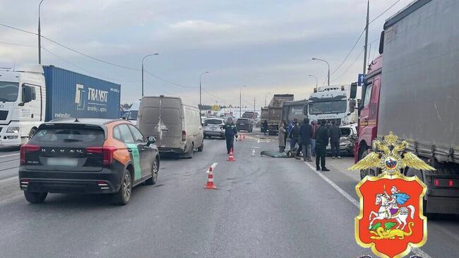 Последствия ДТП в Мытищах. 7 декабря 2025