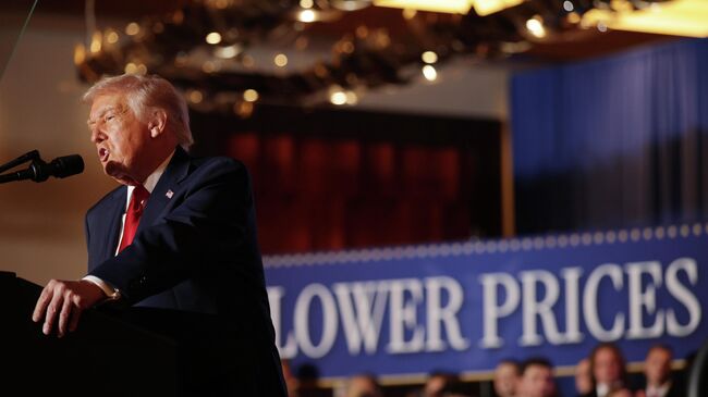 Президент США Дональд Трамп выступает перед сторонниками в штате Пенсильвания. 9 декабря 2025