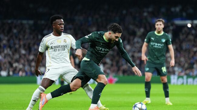 Эпизод матча ЛЧ между Реалом и Манчестер Сити