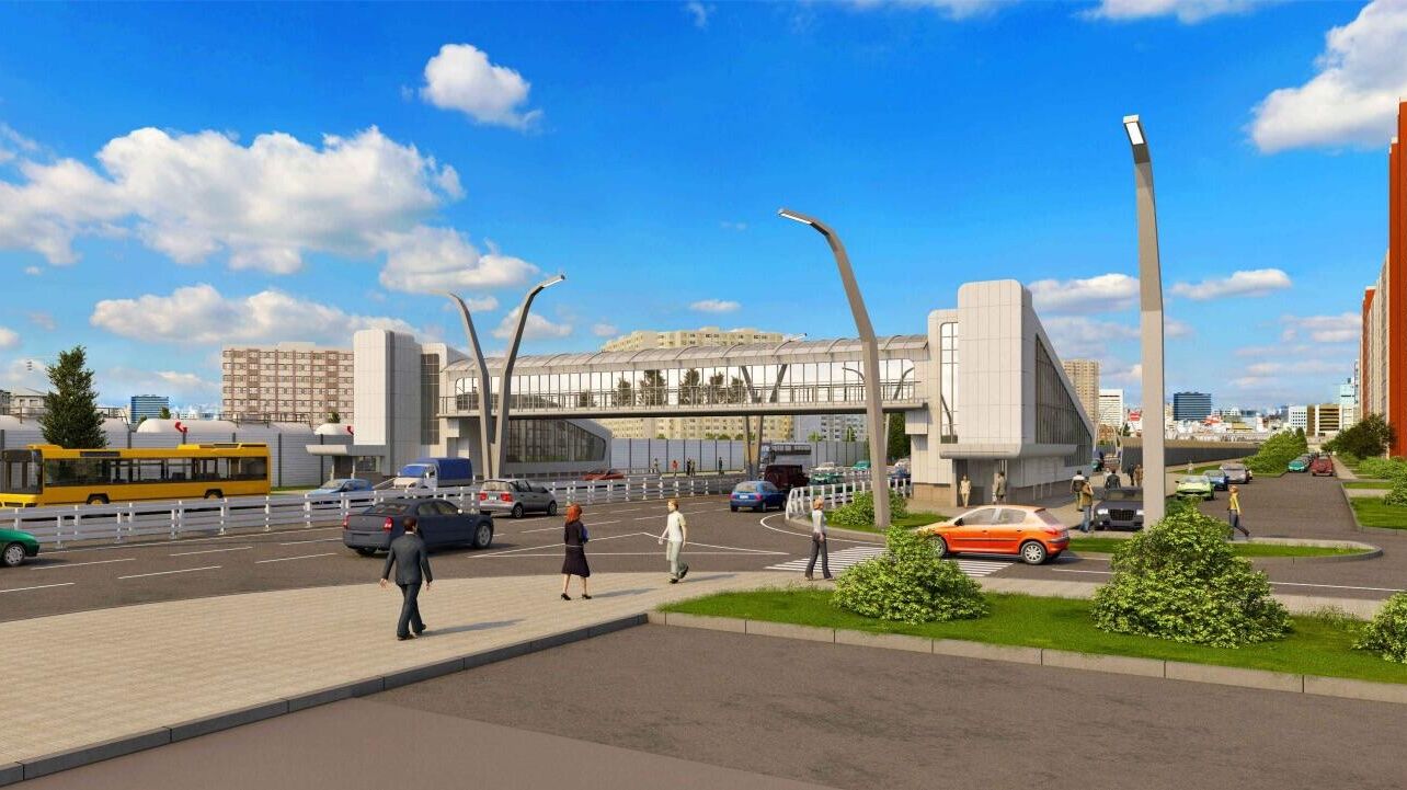 Проект надземного пешеходного перехода на продлении Валаамской улицы в Москве - РИА Новости, 1920, 11.12.2025