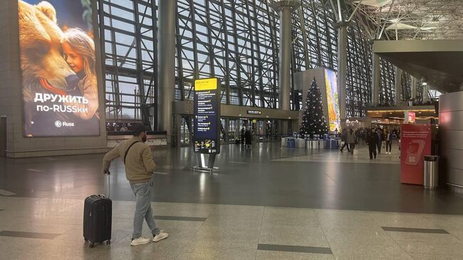 Пассажиры в аэропорту Внуково. 11 декабря 2025