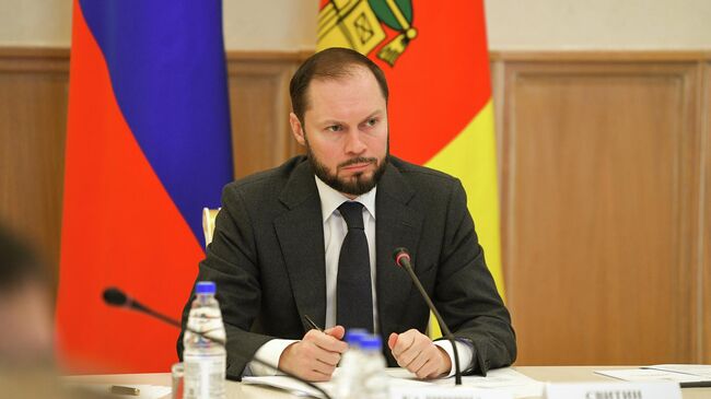 Врио губернатора Тверской области Виталий Королев во время заседания антинаркотической комиссии