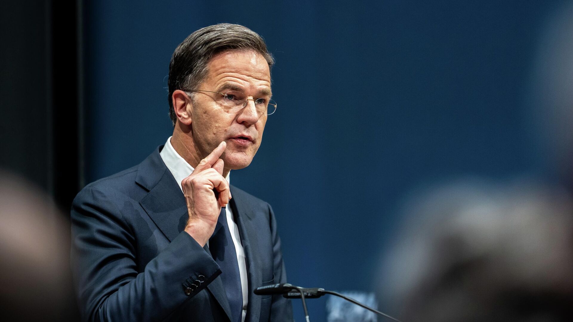 Генеральный секретарь НАТО Марк Рютте во время выступления в Берлине. 11 декабря 2025  - РИА Новости, 1920, 11.12.2025