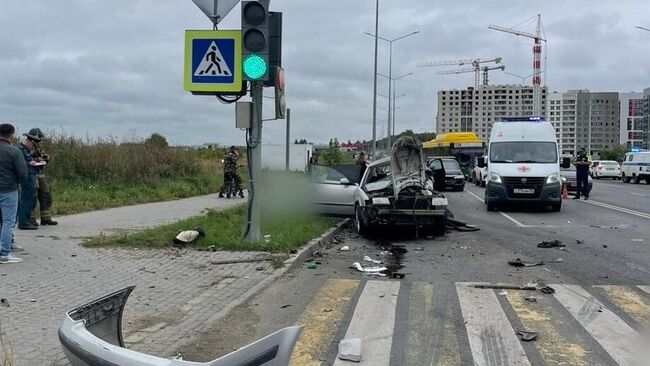 Последствия ДТП в селе Засечное Пензенскоой области. 4 сентября 2025