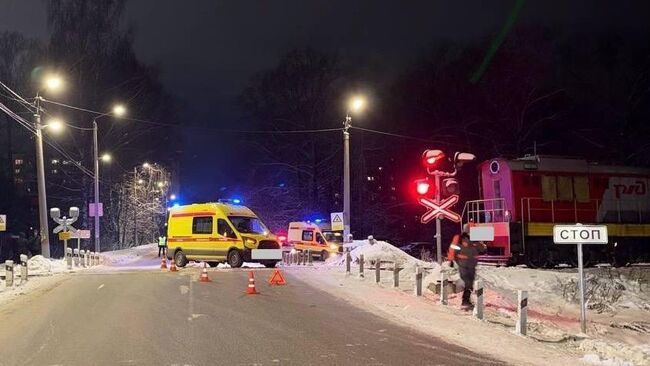 ДТП на железнодорожном переезде в Кирове