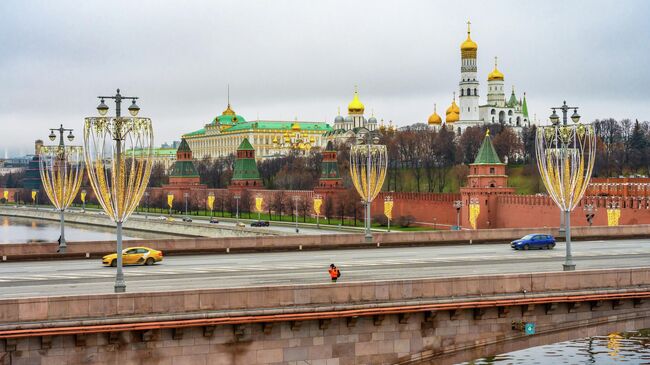 Световые консоли в центре Москвы