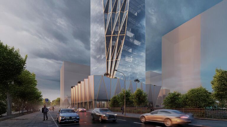 Проект бизнес-центра в районе Левобережный