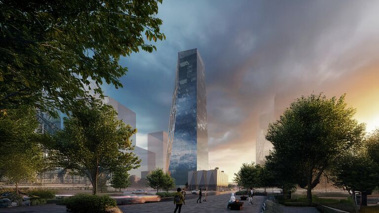 Проект бизнес-центра в районе Левобережный