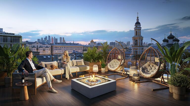 Терраса в ЖК Лаврушинский