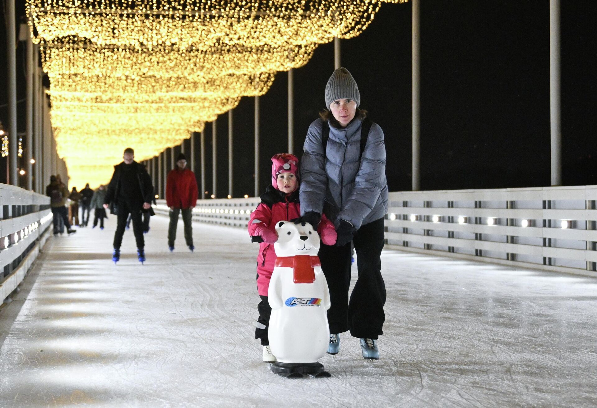 Каток на Царской набережной музея-заповедника Коломенское - РИА Новости, 1920, 18.12.2025