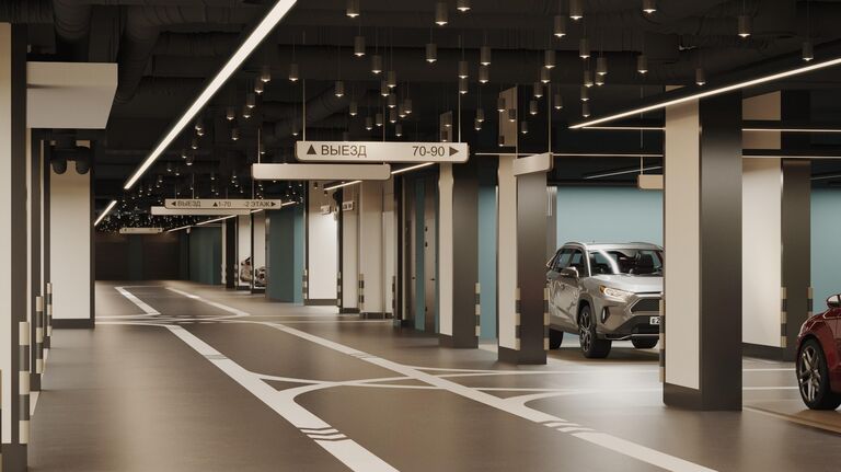 Паркинг в доме в Лаврушинском переулке