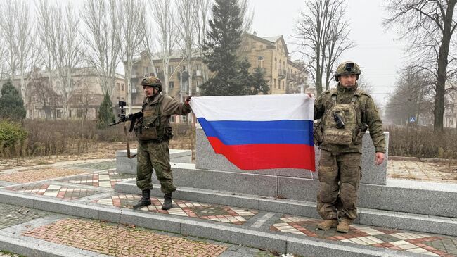 Освобожденный российскими военными Красноармейск в ДНР Освобожденный российскими военными Красноармейск в ДНР