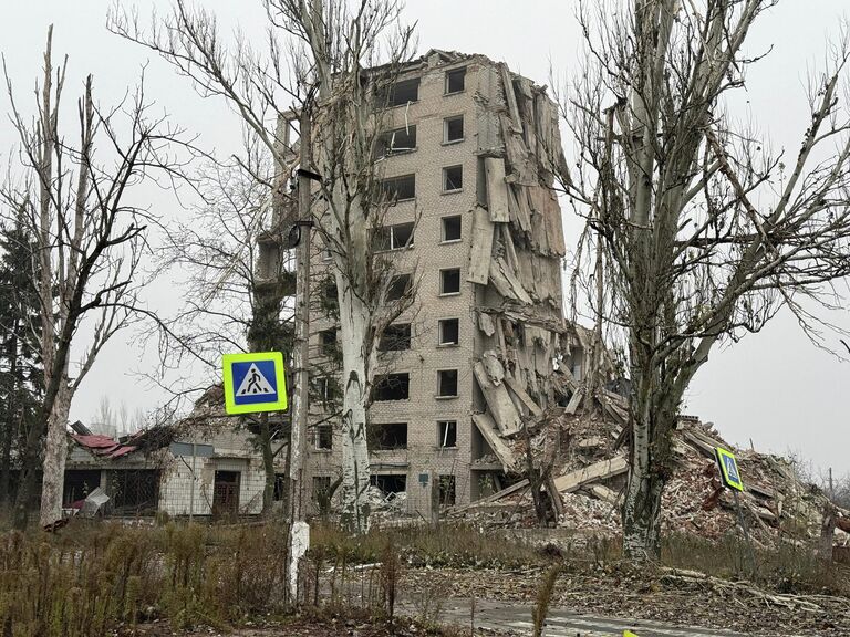 Освобожденный российскими военными Красноармейск