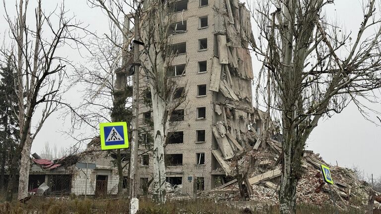 Освобожденный российскими военными Красноармейск