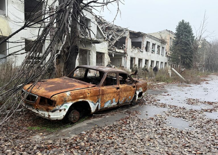 Освобожденный российскими военными Красноармейск