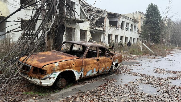 Освобожденный российскими военными Красноармейск