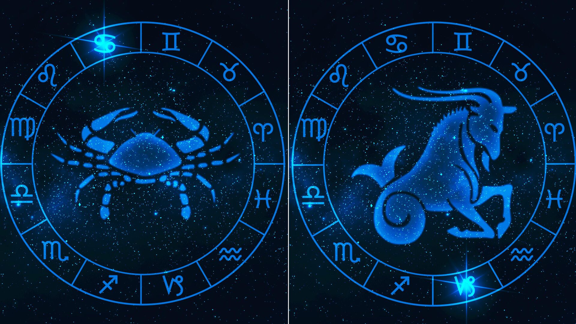 Знаки зодиака Рак и Козерог - РИА Новости, 1920, 20.12.2025