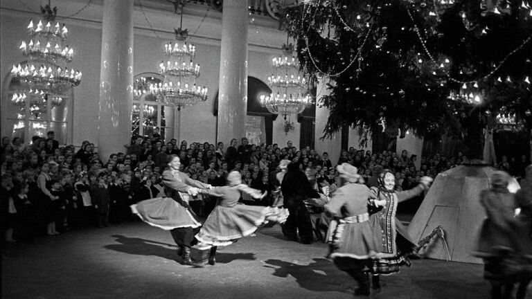 Новогоднее представление в Колонном зале Дома Союзов (1949).
