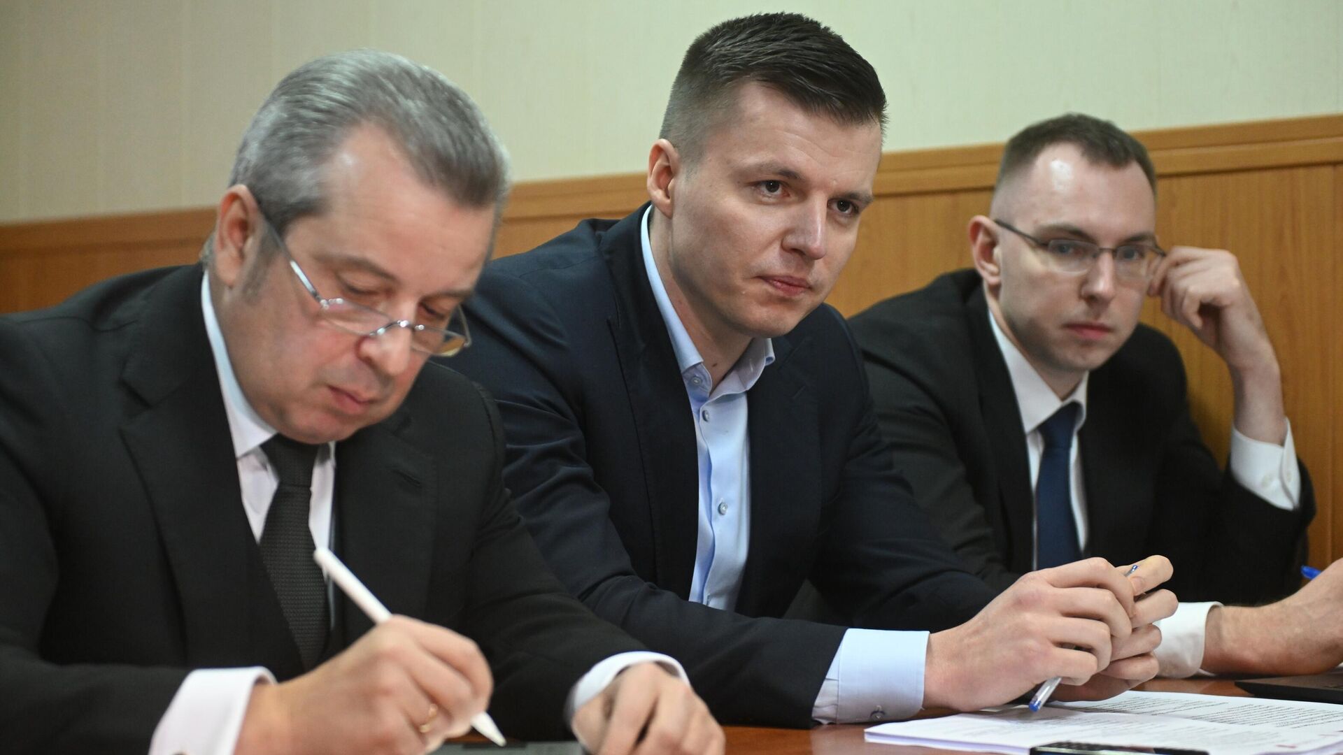 Артем Чекалин на заседании в Гагаринском районном суде в Москве. 22 декабря 2025 - РИА Новости, 1920, 22.12.2025