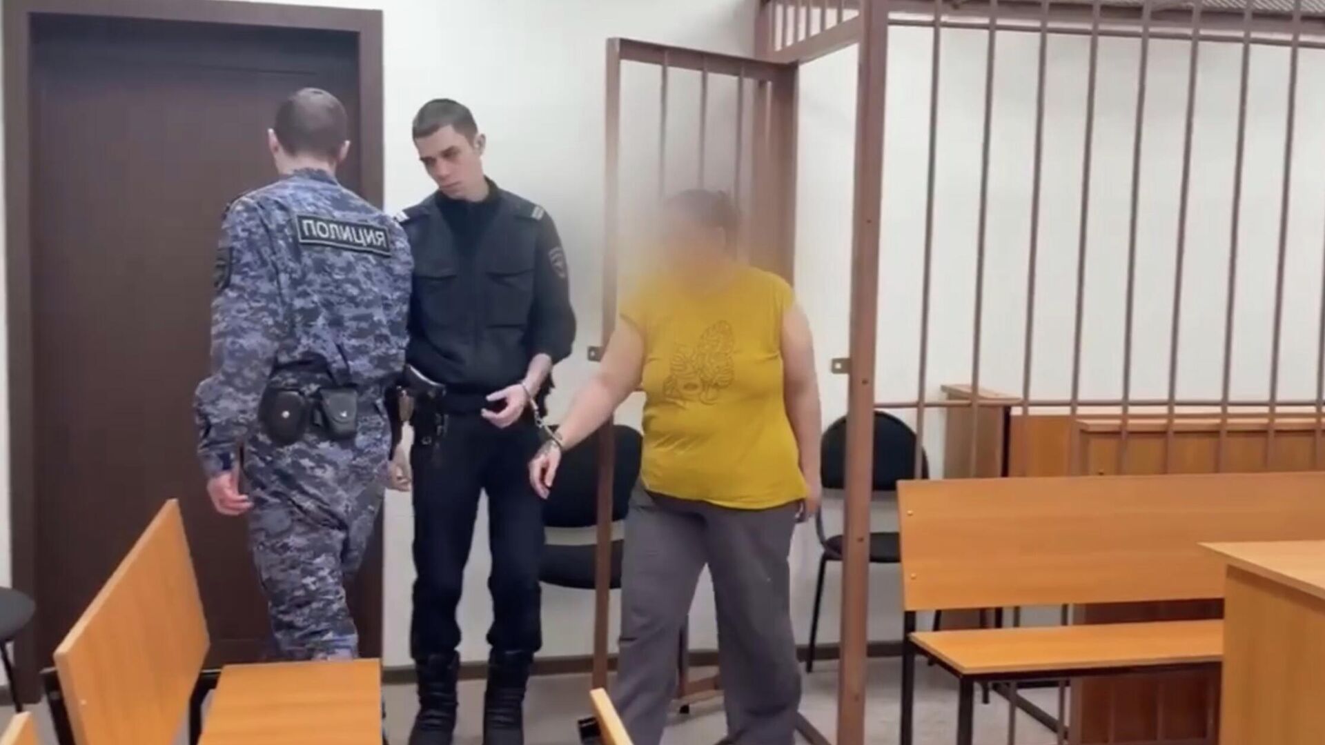 Жительница Норильска, обвиняемая в убийстве 5-месячного сына. Кадр видео - РИА Новости, 1920, 23.12.2025