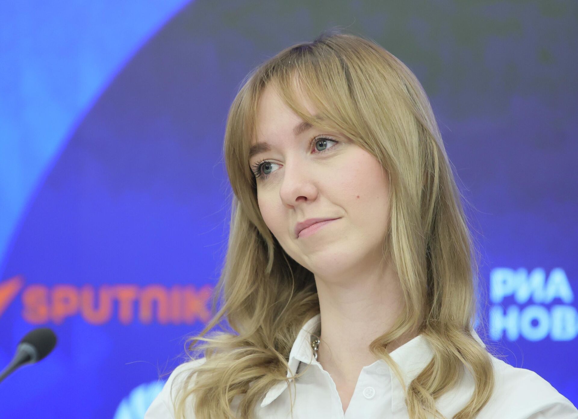 Руководитель отдела продаж проекта Киноелка на Мосфильме Анна Щукина - РИА Новости, 1920, 23.12.2025