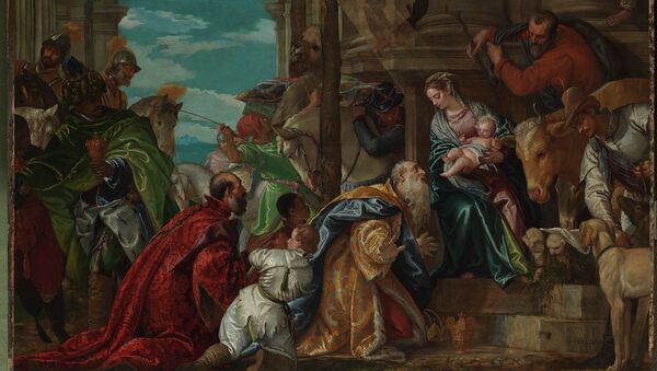 Паоло Веронезе. Поклонение волхвов. 1573. Фрагмент