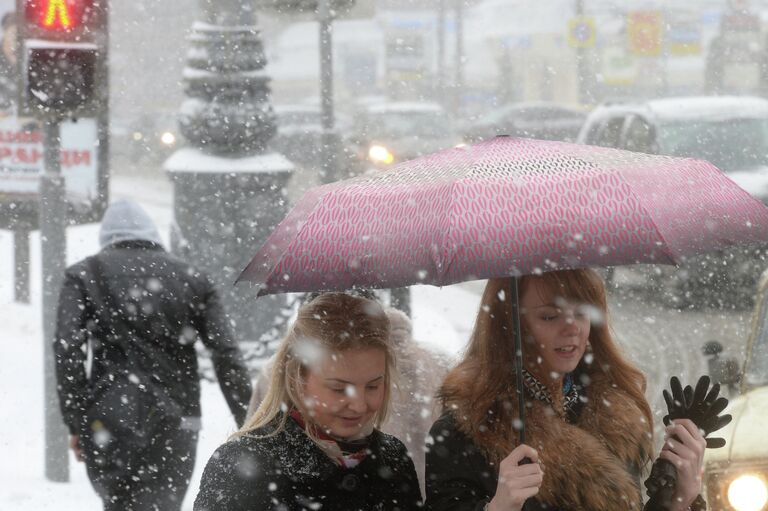 Снегопад в Москве