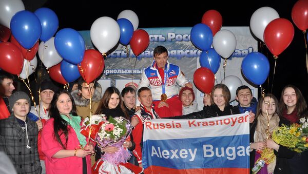 Возвращение паралимпийца Алексея Бугаева в Красноярск
