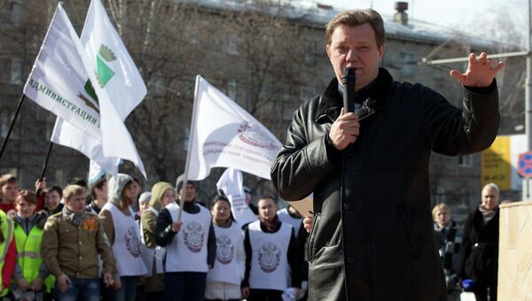Мэр Томска Иван Кляйн на открытии Снежной вахты, событийное фото