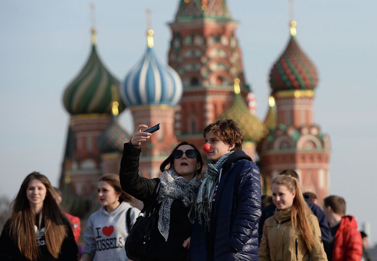 Теплая погода в Москве