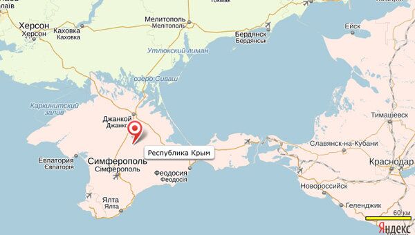 Компания Яндекс отобразила на своих картах Крым как российскую территорию