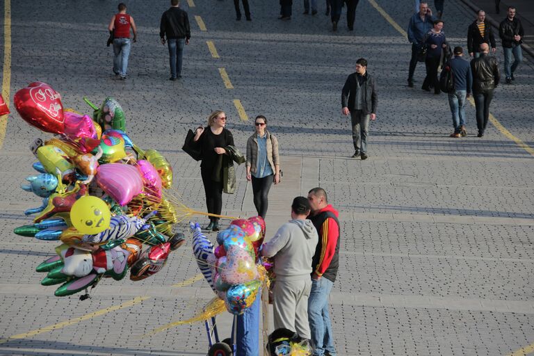 Теплая погода в Москве