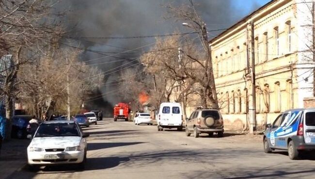 Пожар в жилых домах в Астрахани. Фото с места события