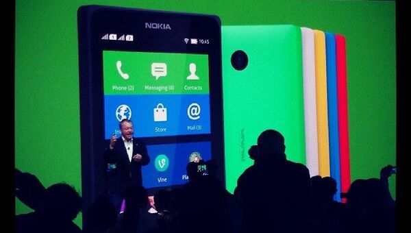 Презентация смартфона Nokia X. Архивное фото