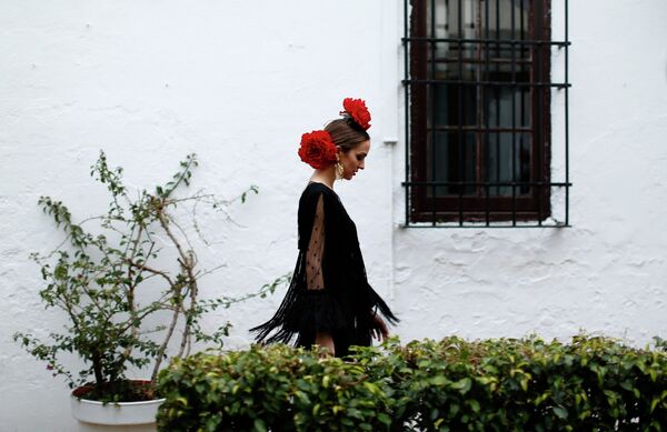 Модель на International Flamenco Fashion Show в Севилье