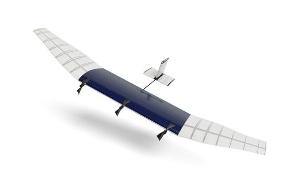 Макет беспилотного летательного аппарата (БПЛА) на солнечной батарее