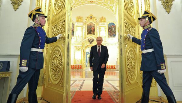 Президент России Владимир Путин в Кремле. Архивное фото