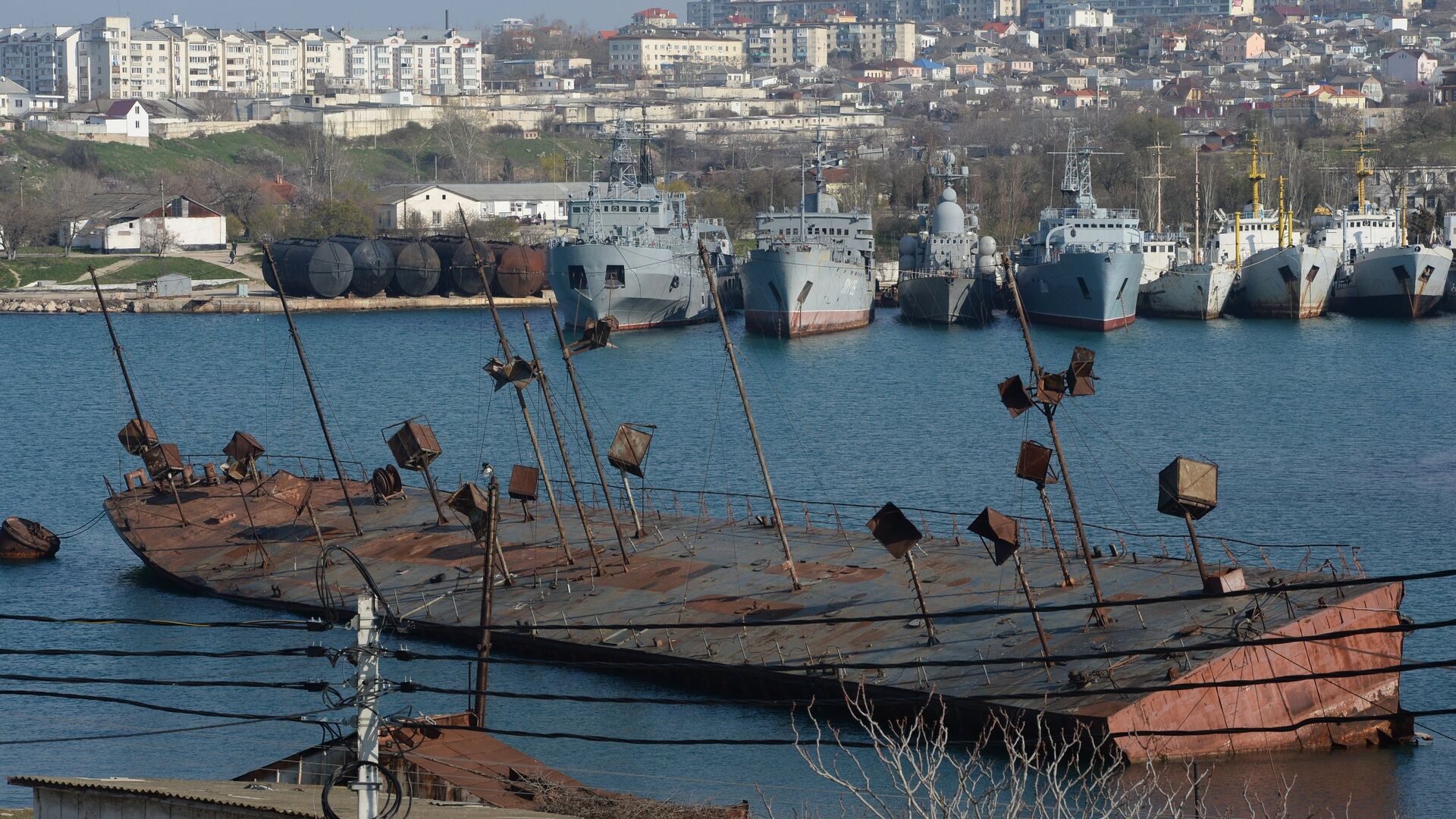 Корабли в Стрелецкой бухте Севастополя - РИА Новости, 1920, 17.02.2023
