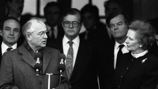 Горбачев и Тэтчер. Архивное фото