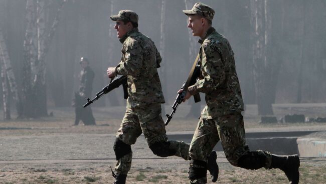 Учения украинских военных. Архивное фото