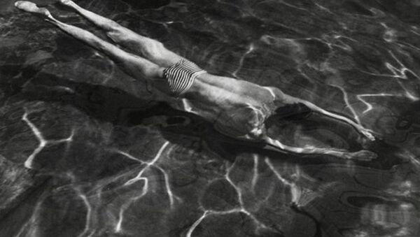 Андре Кертеш. Пловец под водой, Эстергом, Венгрия, 1917 год