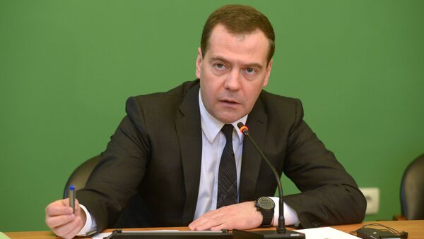Председатель правительства России Дмитрий Медведев. Архивное фото