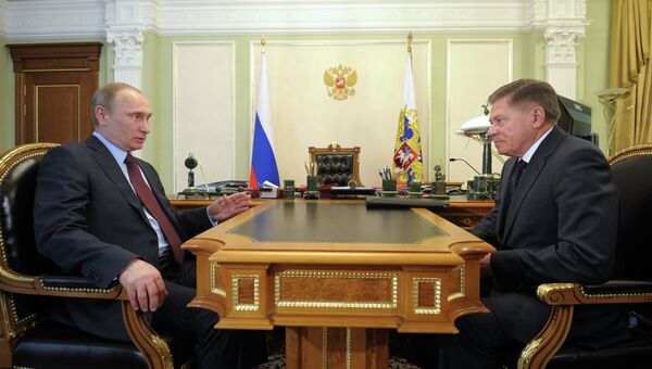 Встреча В.Путина с В.Лебедевым. Архивное фото