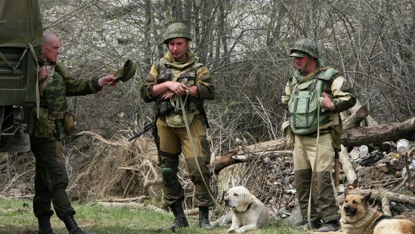 Военнослужащие в Чечне. Архивное фото